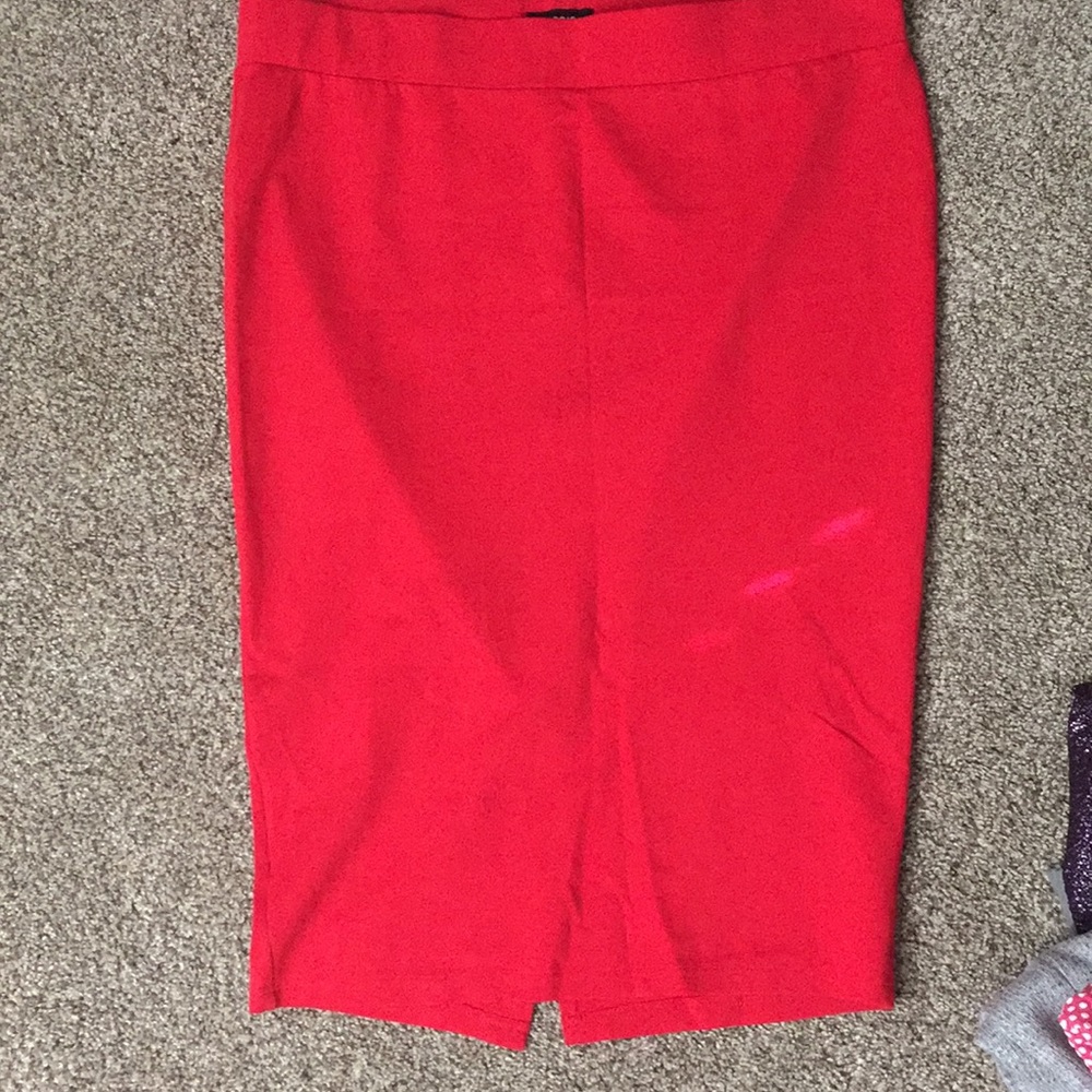 Torrid Red pencil skirt